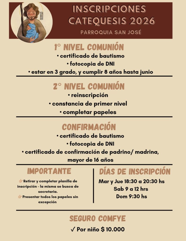 inscripcion catequesis